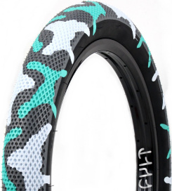 Велопокрышка CULT x Vans 26x2,10" бирюзовый камуфляж-черный